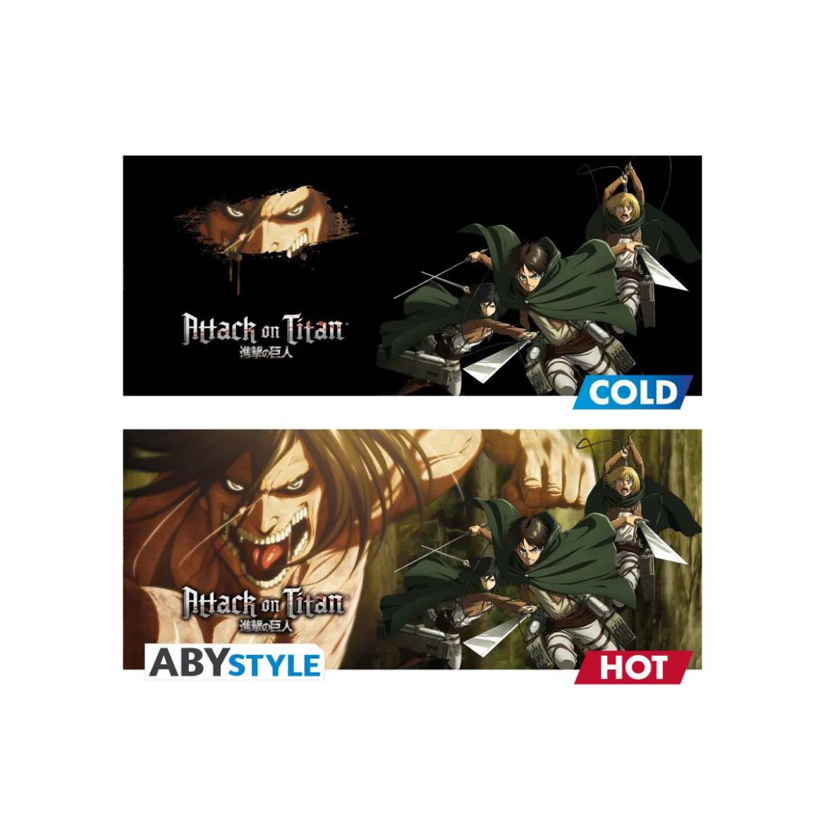 ABYstyle - ATTACK ON TITAN Mug thermo-réactif Titan Eren S3