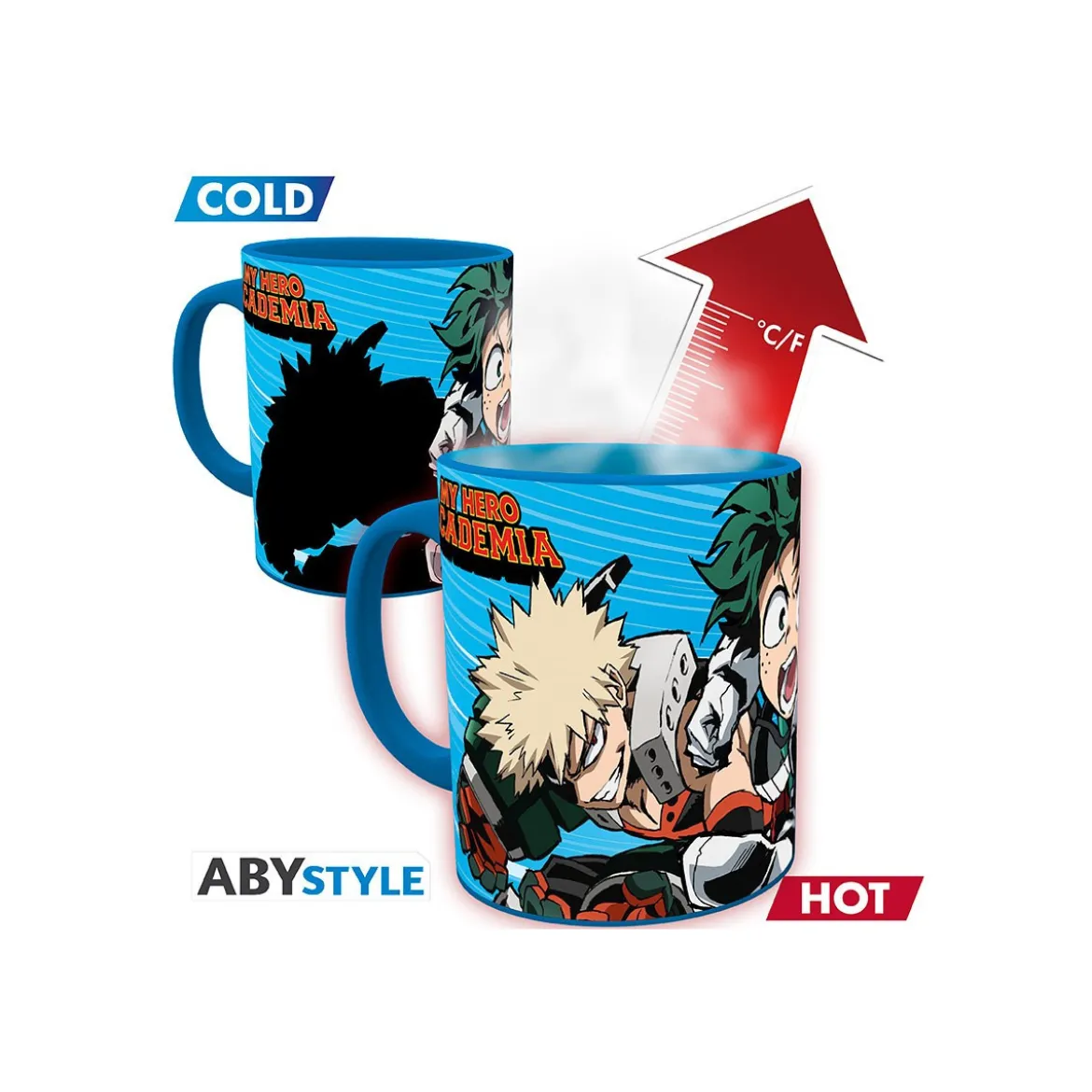 ABYstyle - My Hero Academia - Mug Thermo-reactif 320 ml - Héros