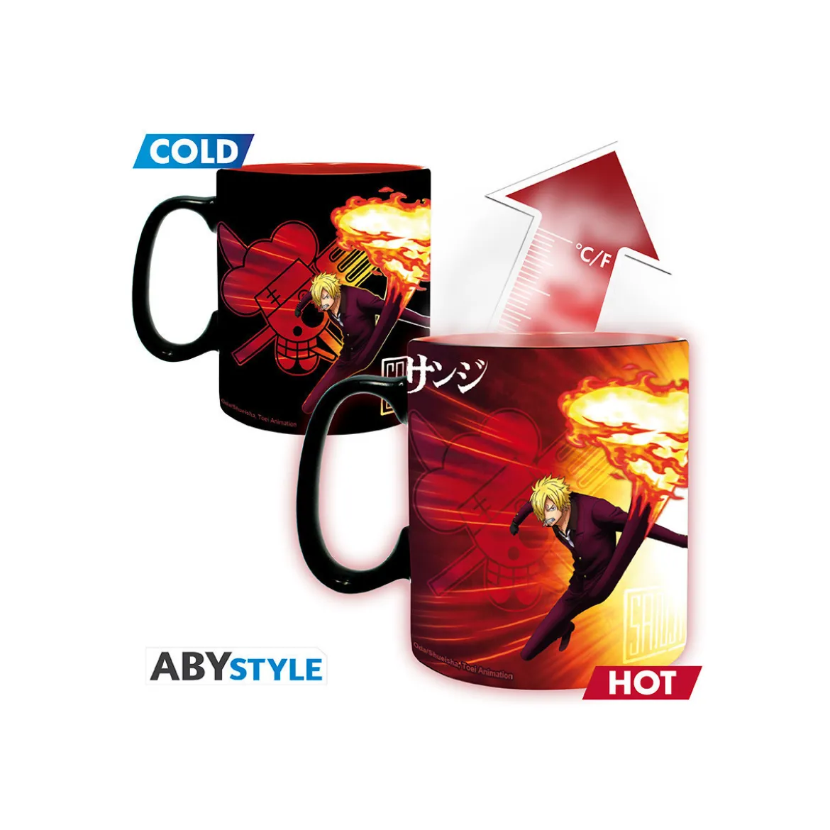 ABYstyle - One Piece - Mug Thermo-reactif 460 ml - Zoro & Sanji