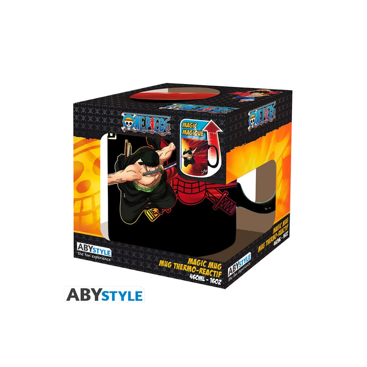 ABYstyle - One Piece - Mug Thermo-reactif 460 ml - Zoro & Sanji