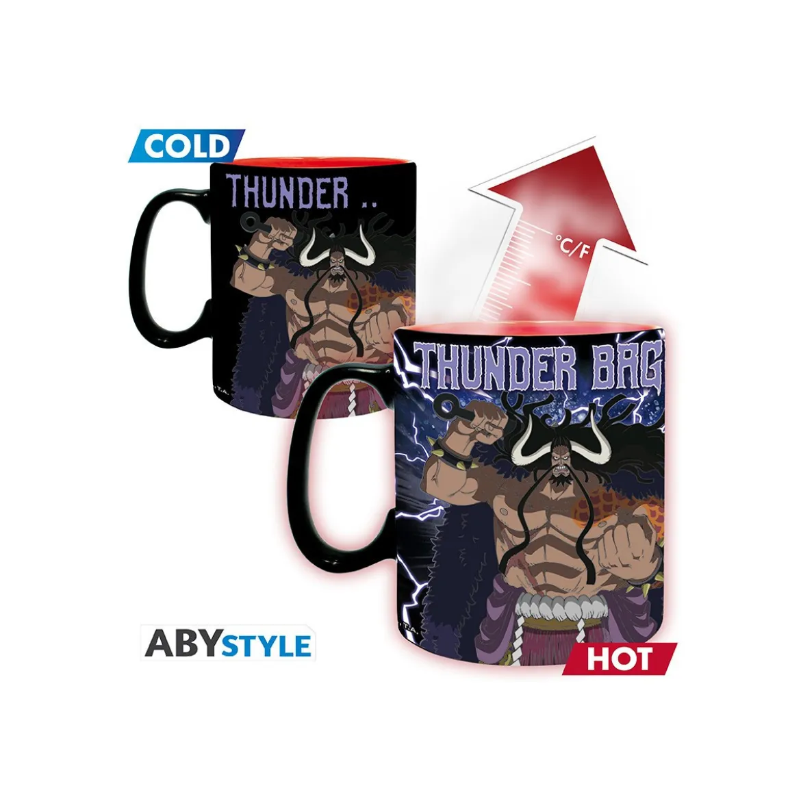 ABYstyle - One Piece - Mug Thermo-reactif 460 ml - Luffy vs Kaido
