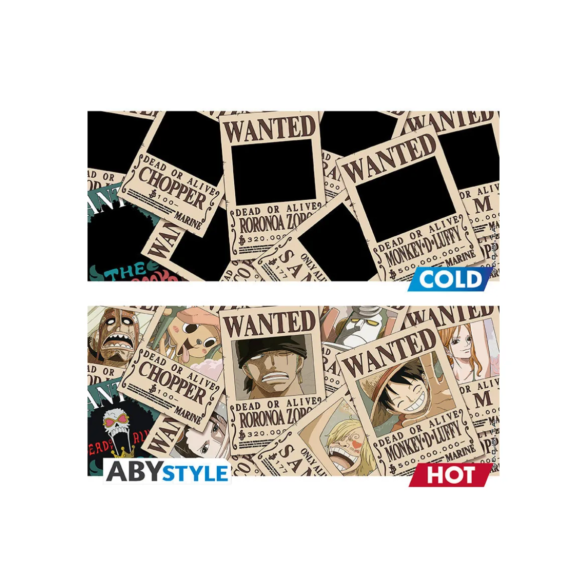 ABYstyle - ONE PIECE Mug thermo-réactif Wanted