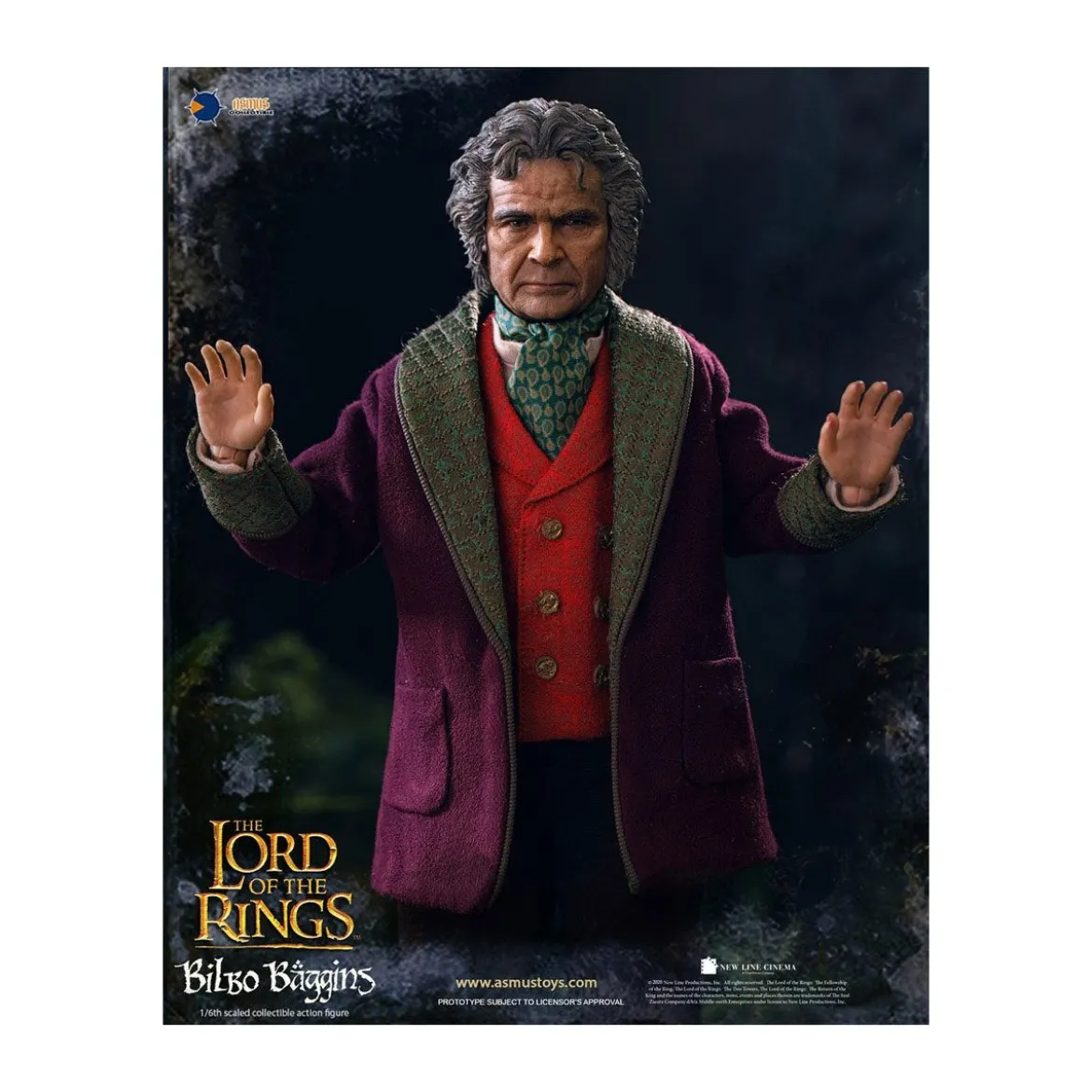 Asmus Toys - Le Seigneur des Anneaux figurine 1/6 Bilbo Baggins - LOTR