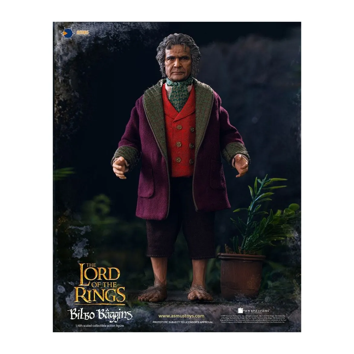 Asmus Toys - Le Seigneur des Anneaux figurine 1/6 Bilbo Baggins - LOTR