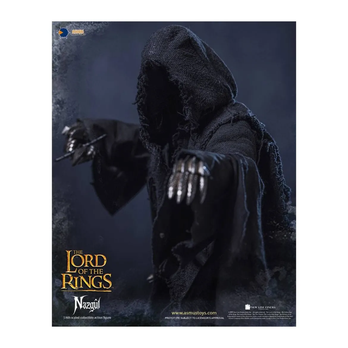Asmus Toys - Le Seigneur des Anneaux figurine 1/6 Nazgûl - Ringwraith - LOTR