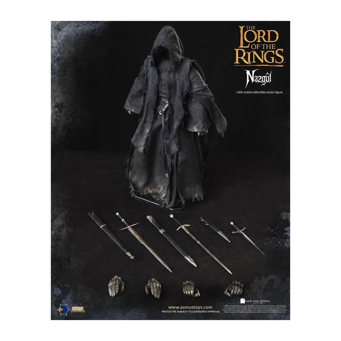 Asmus Toys - Le Seigneur des Anneaux figurine 1/6 Nazgûl - Ringwraith - LOTR