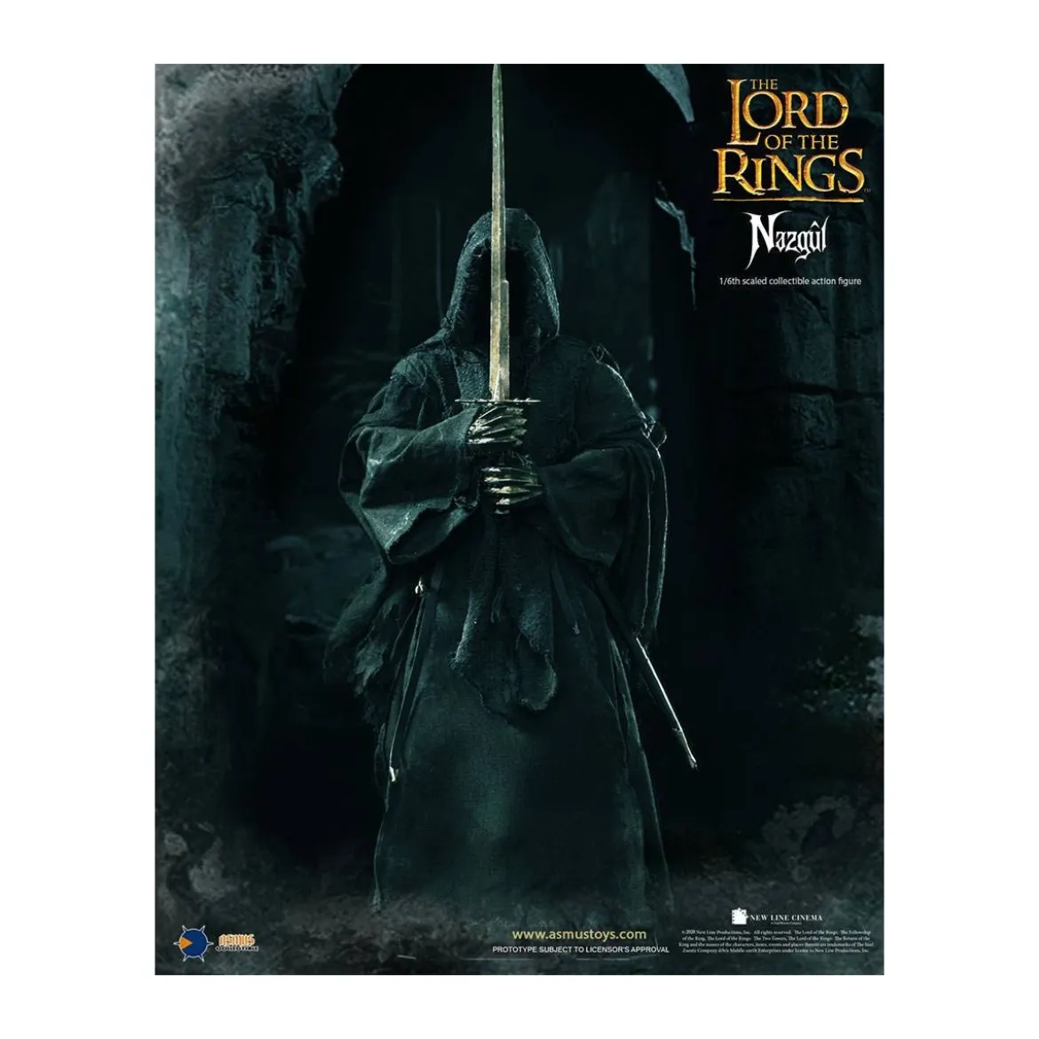 Asmus Toys - Le Seigneur des Anneaux figurine 1/6 Nazgûl - Ringwraith - LOTR