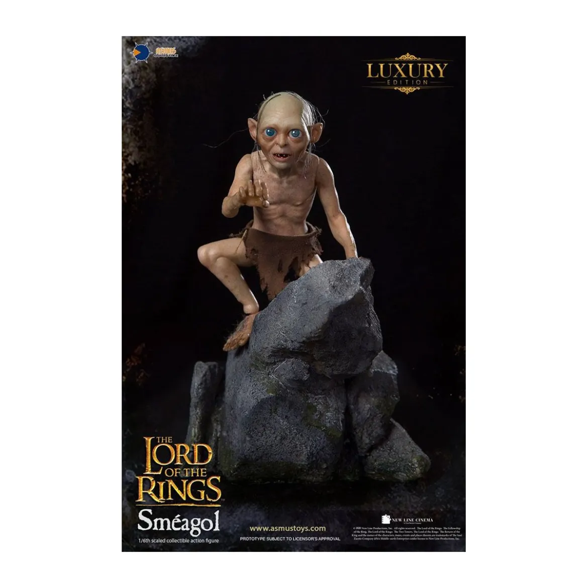 Asmus Toys - Le Seigneur des Anneaux figurine 1/6 Gollum Luxury Edition - LOTR