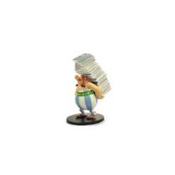 Asterix statuette - Collectoys Collection -Obelix et la pile d'albums - 25cm