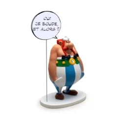Asterix statuette - Collectoys Collection - Bulles Obelix "oui je boude" - 15cm