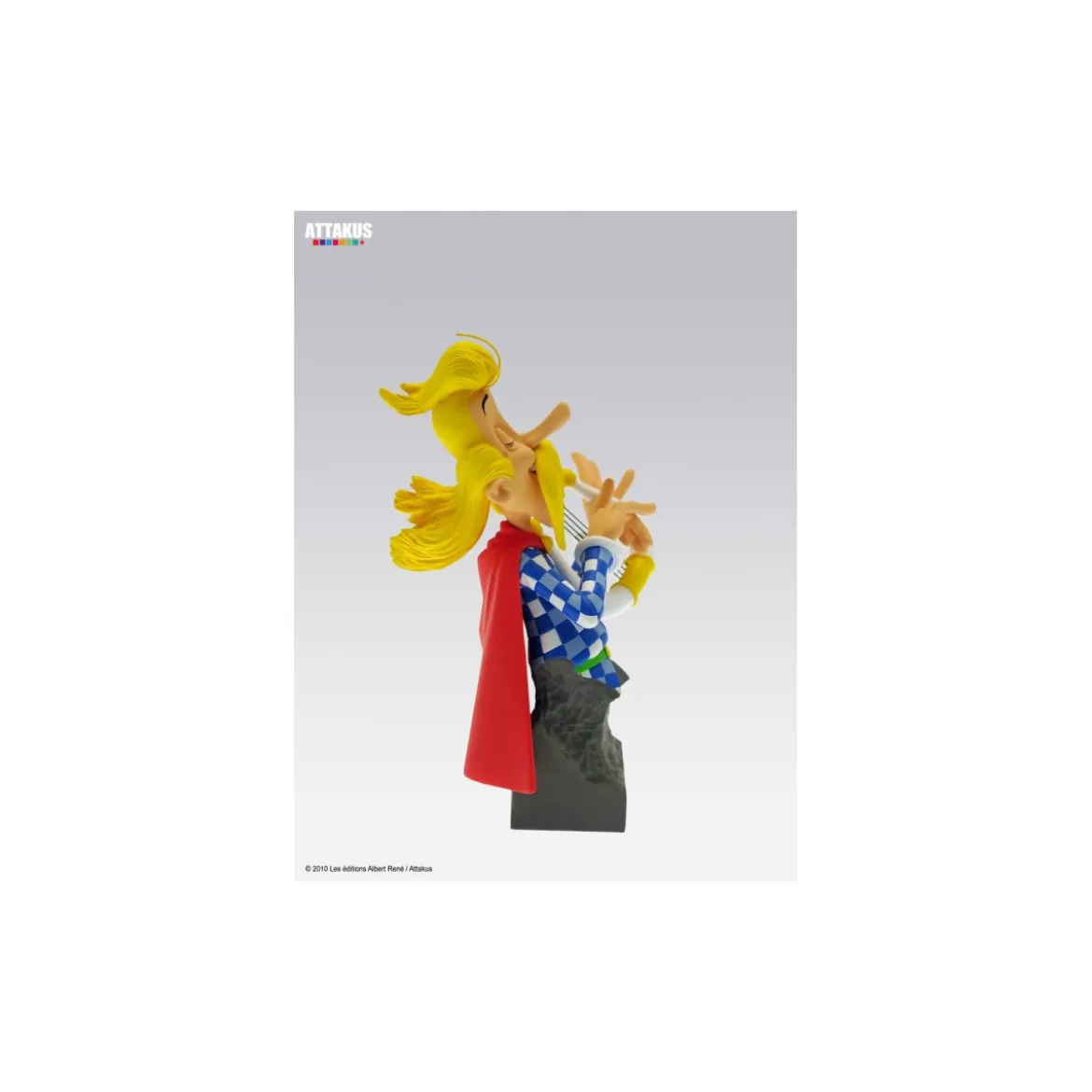 Attakus - Asterix - Buste resine de Assurancetourix - Petibonum Collection