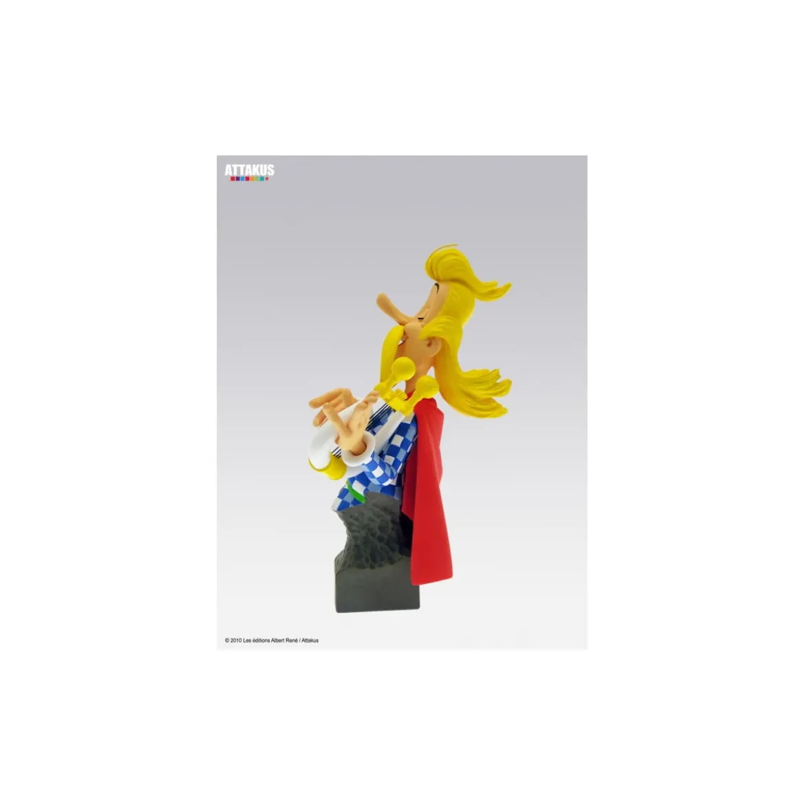 Attakus - Asterix - Buste resine de Assurancetourix - Petibonum Collection