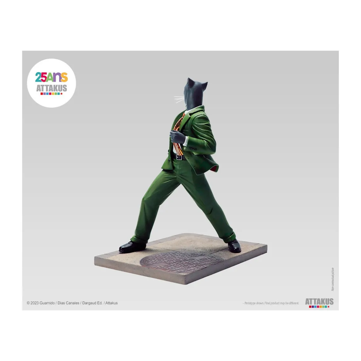 Attakus - John Blacksad paré à tirer ! - Statue Blacksad