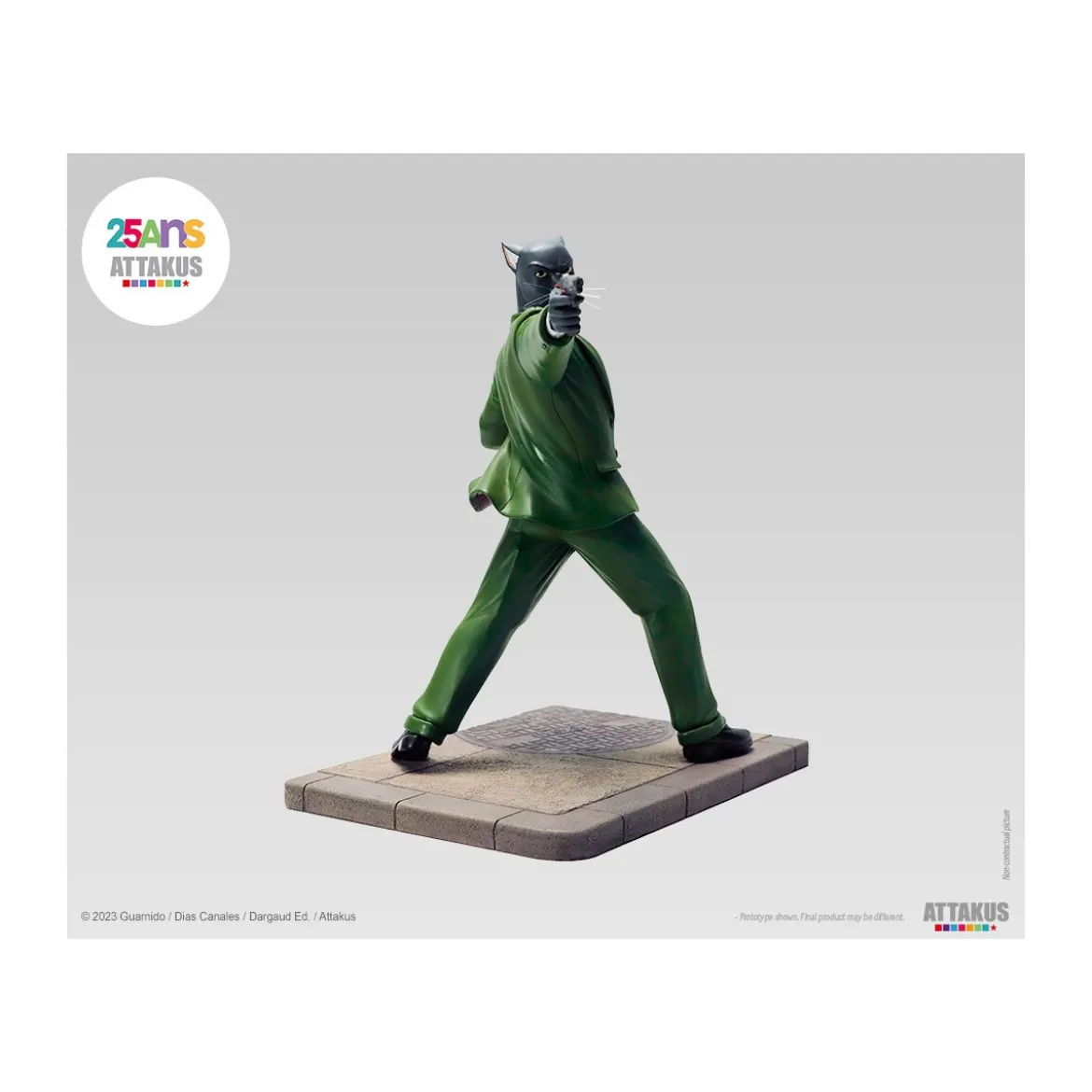 Attakus - John Blacksad paré à tirer ! - Statue Blacksad