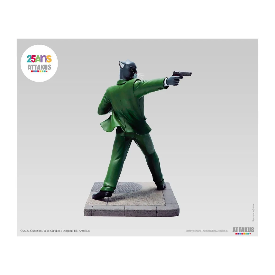 Attakus - John Blacksad paré à tirer ! - Statue Blacksad