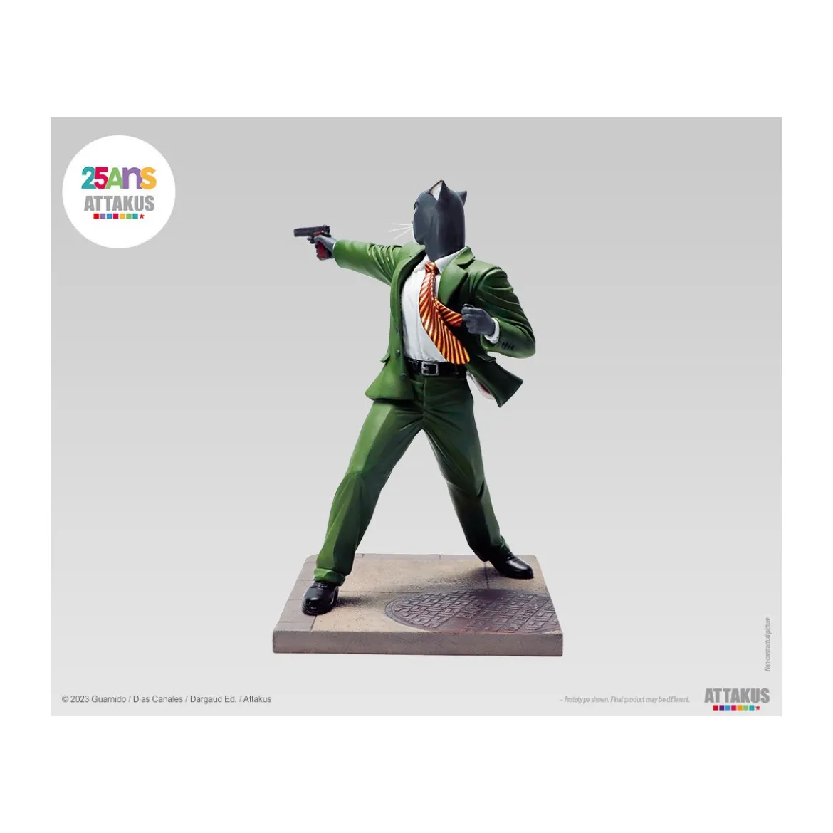 Attakus - John Blacksad paré à tirer ! - Statue Blacksad