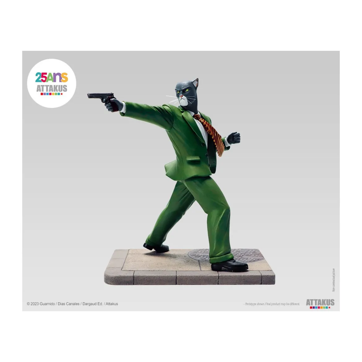 Attakus - John Blacksad paré à tirer ! - Statue Blacksad