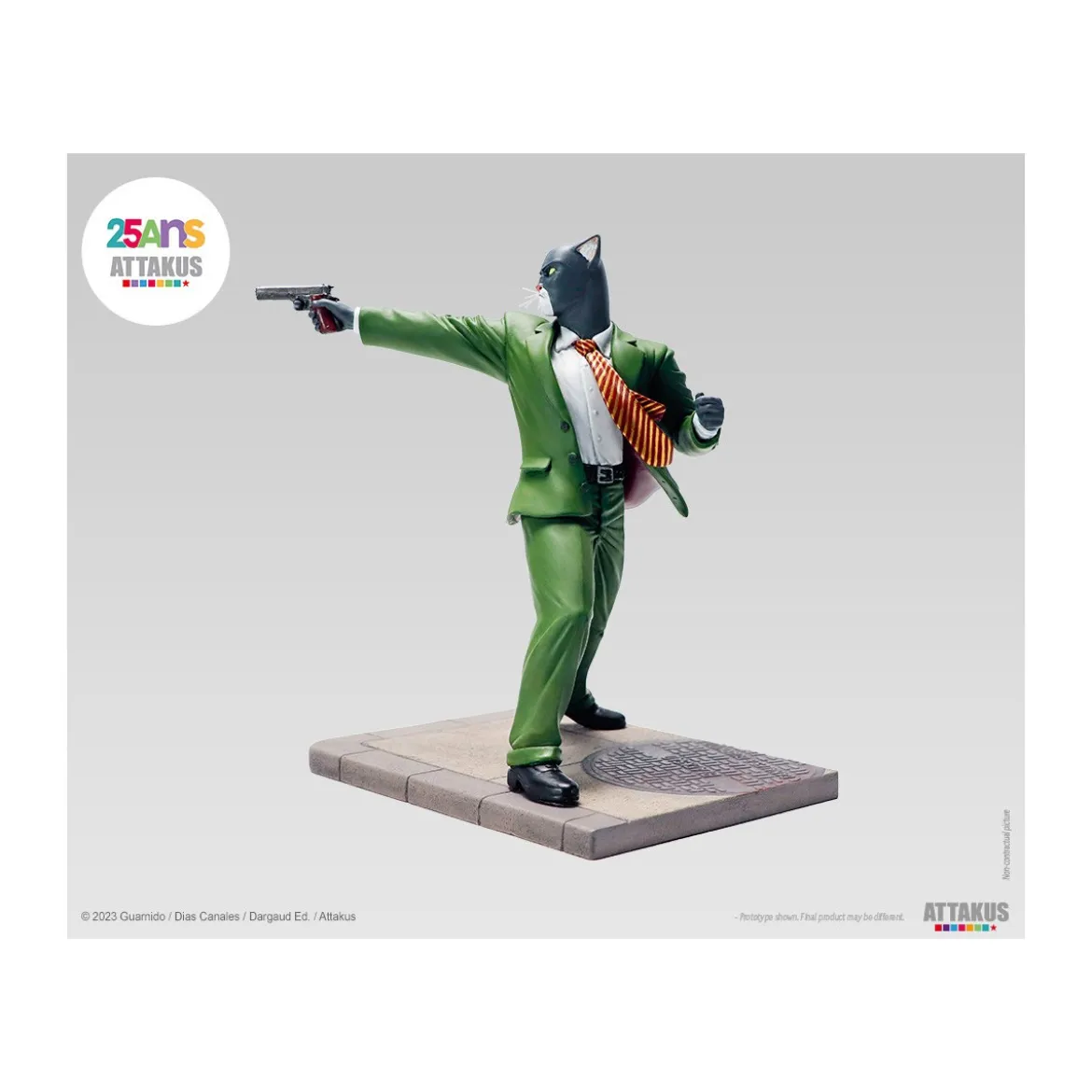Attakus - John Blacksad paré à tirer ! - Statue Blacksad