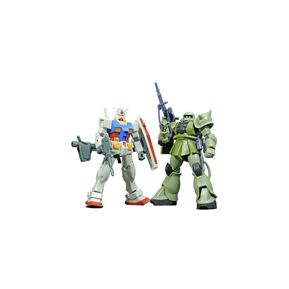 Bandai - Gunpla - Gundam 1/144 HG - Gunpla Starter Set RX-78-2 et MS-06F Zaku II - Mobile Suit Gundam