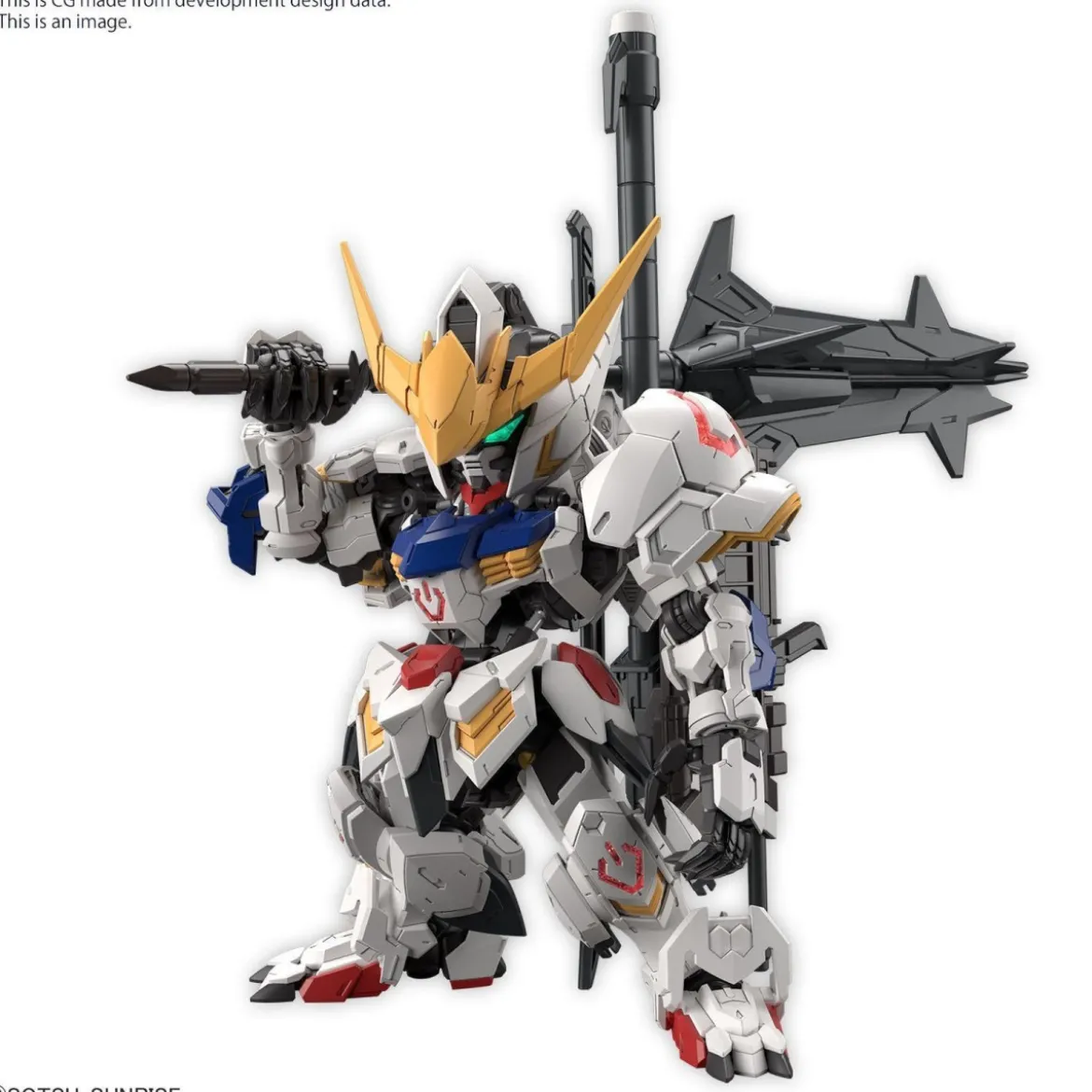 Bandai - Gunpla - Gundam 1/100 MG - SD BARBATOS - Mobile Suit Gundam: Iron-Blooded Orphans