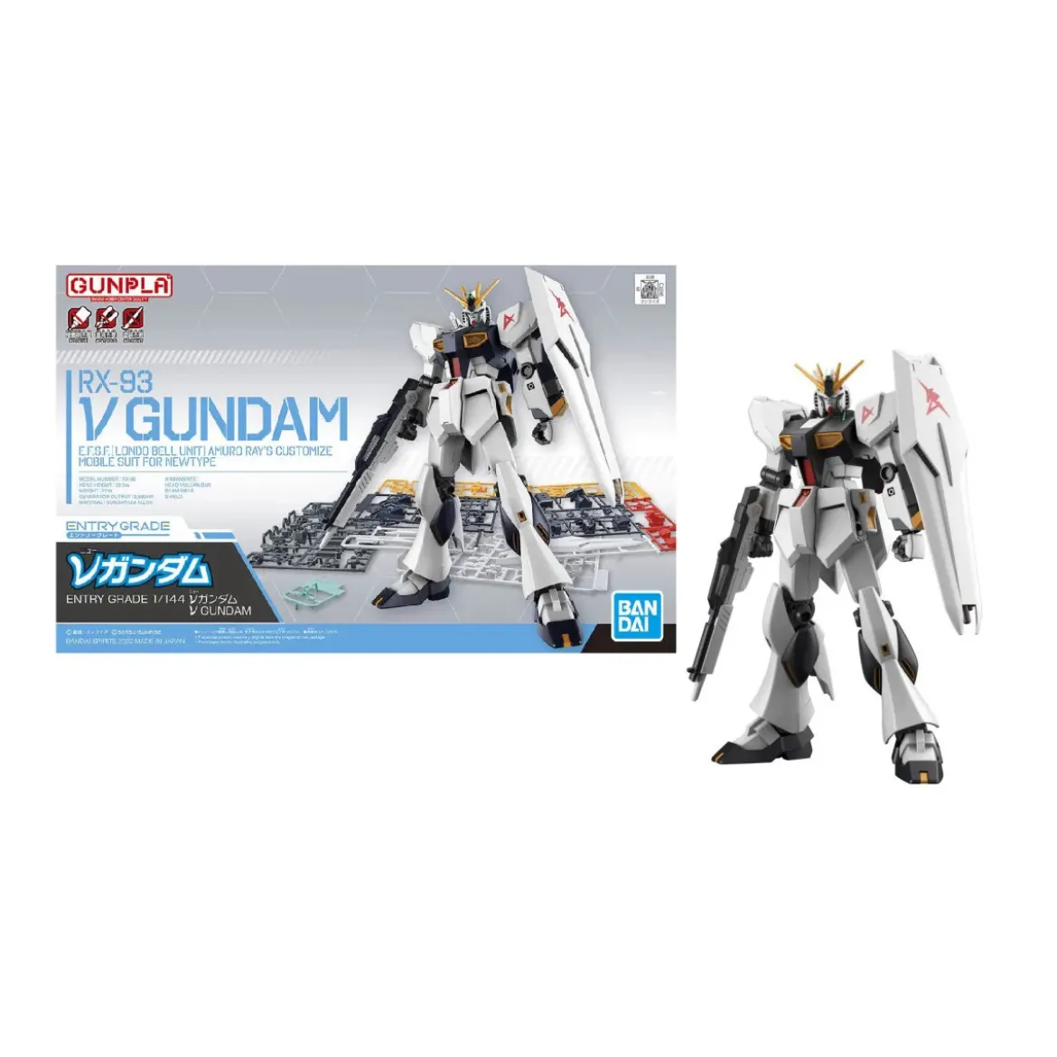 Bandai - Gunpla - Gundam 1/144 - RX-93 ν Gundam Nu Gundam - Mobile Suit Gundam : Char's Counterattack