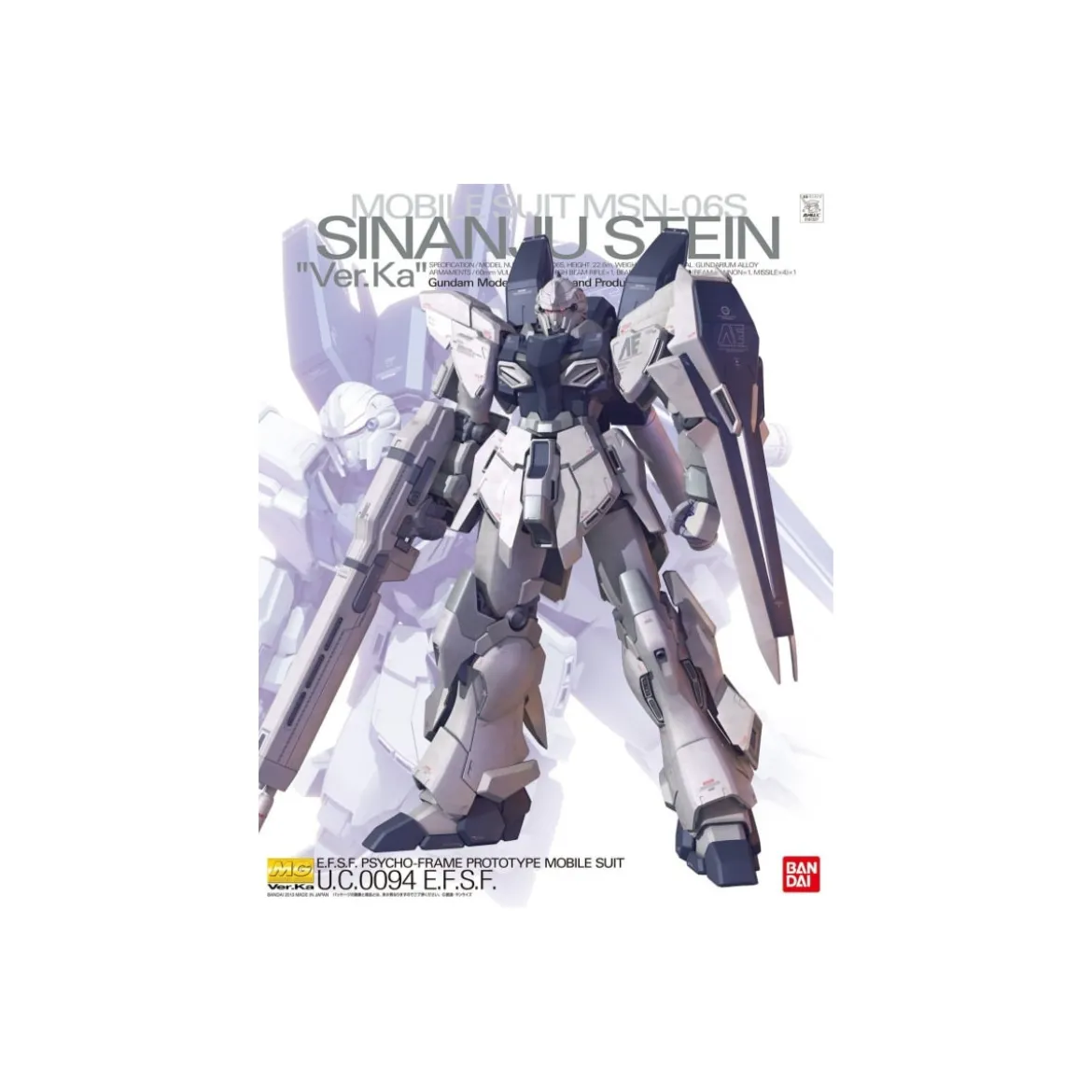 Bandai - Gunpla - 1/100 MG - MSN-06S SINANJU STEIN VER. KA - Mobile Suit Gundam Unicorn