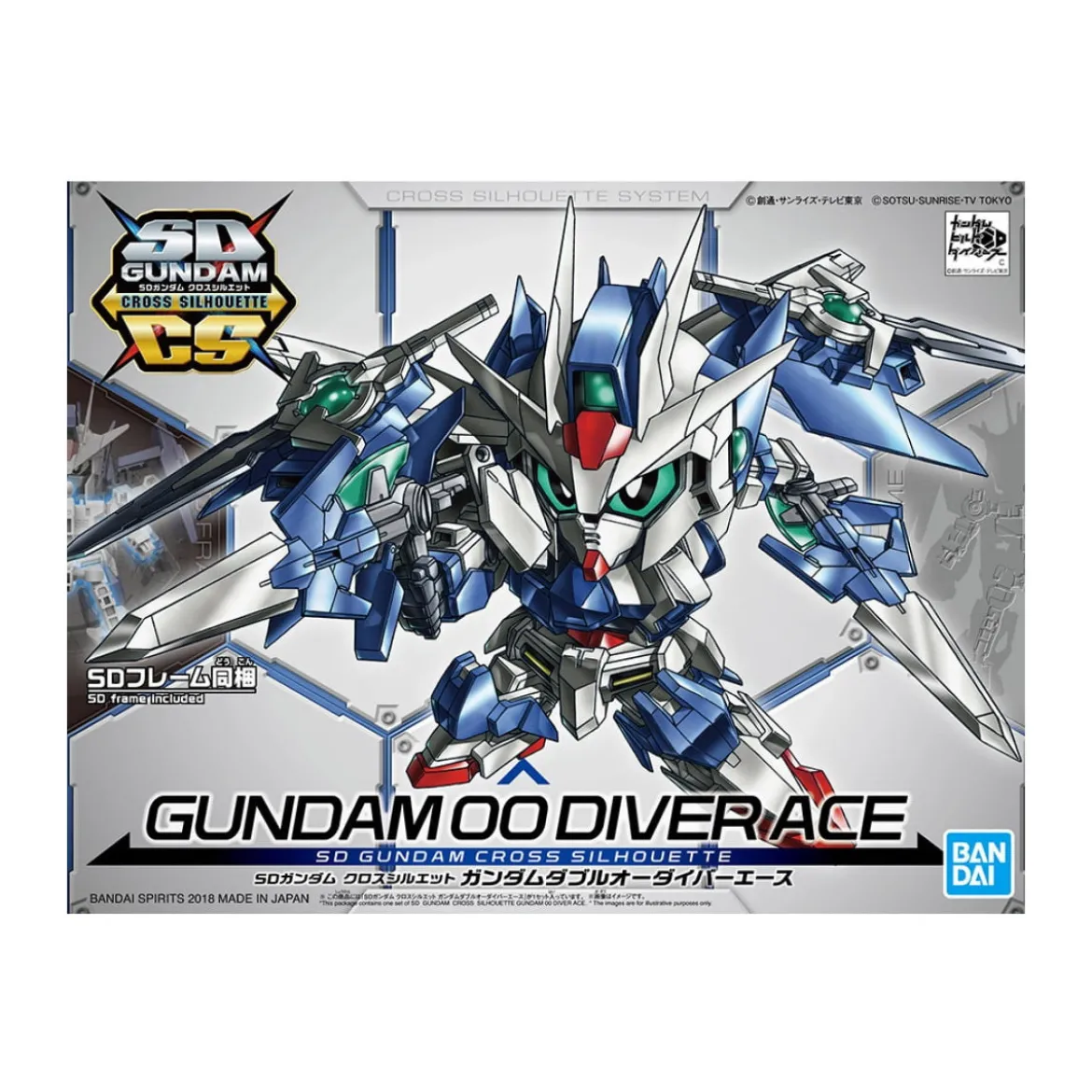 Bandai - Gunpla - SD Gundam Cross Silhouette - GUNDAM 00 DIVER ACE