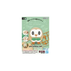 Bandai - Pokepla Quick 10 - BRINDIBOU Model Kit Pokemon - Rowlet - Mokuroh