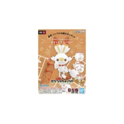 Bandai - Pokepla Quick 05 - FLAMBINO Model Kit Pokemon - Scorbunny - Hibanny