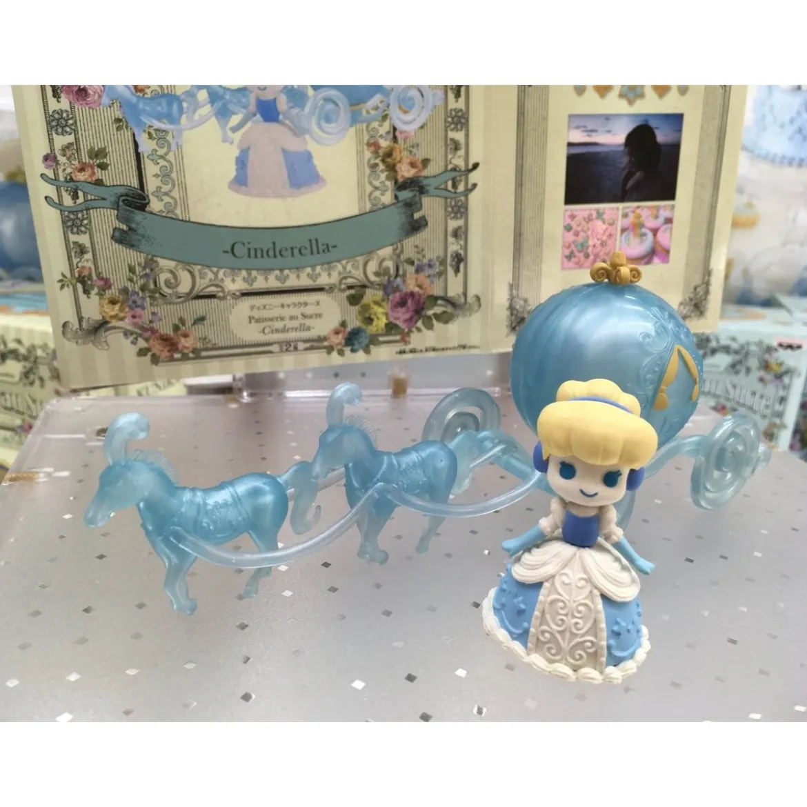 Banpresto Disney Characters Cinderella Cendrillon - Patisserie au Sucre - Set de 2 figurines