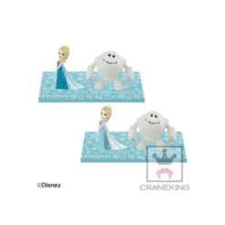 Banpresto Disney Characters Mega WCF Story - Frozen - La Reine des Neiges - Elsa et Marshmallow