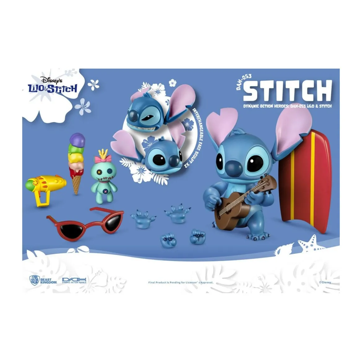 Beast Kingdom Disney Classic Figurine - Lilo & Stitch - Stitch - Dynamic Action Heroes 1/9
