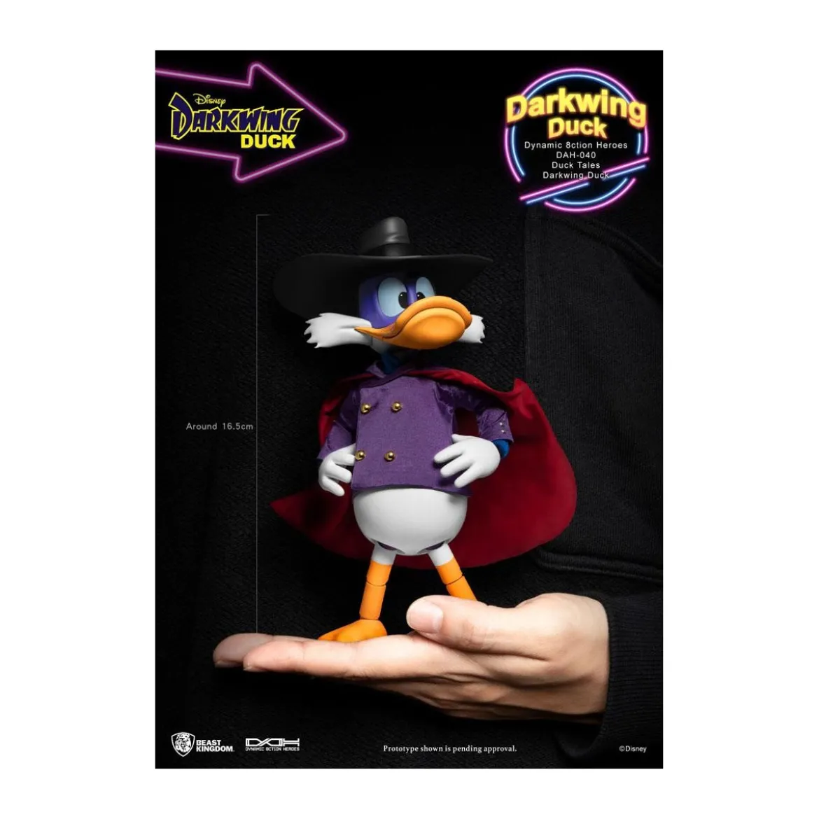 Beast Kingdom Disney Classic Figurine - Darkwing Duck - Dynamic Action Heroes 1/9