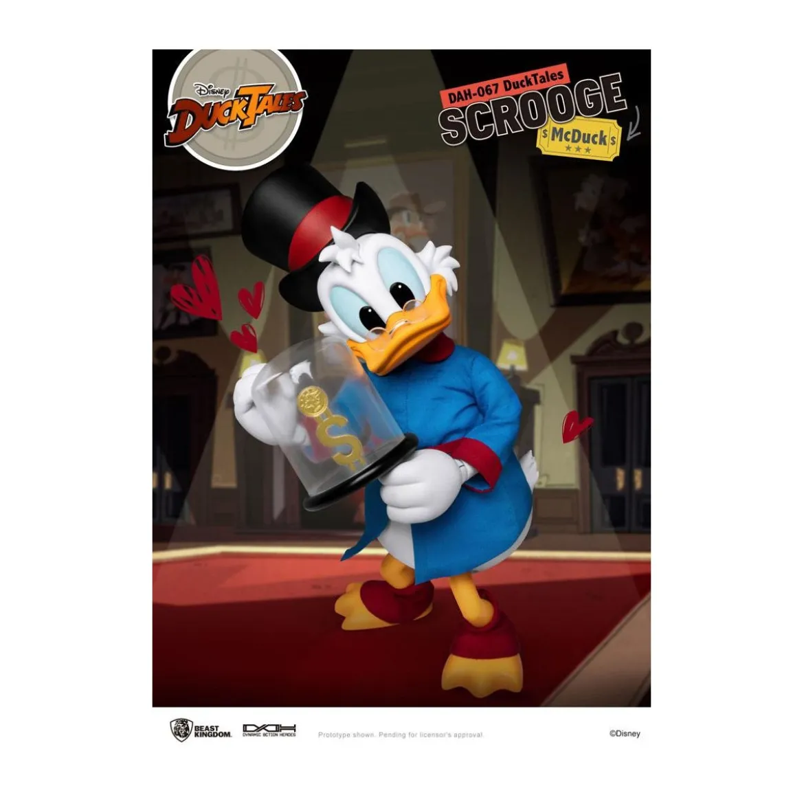 Beast Kingdom Disney Classic Figurine - Scrooge Mc Duck - Picsou - Duck Tales - Dynamic Action Heroes 1/9
