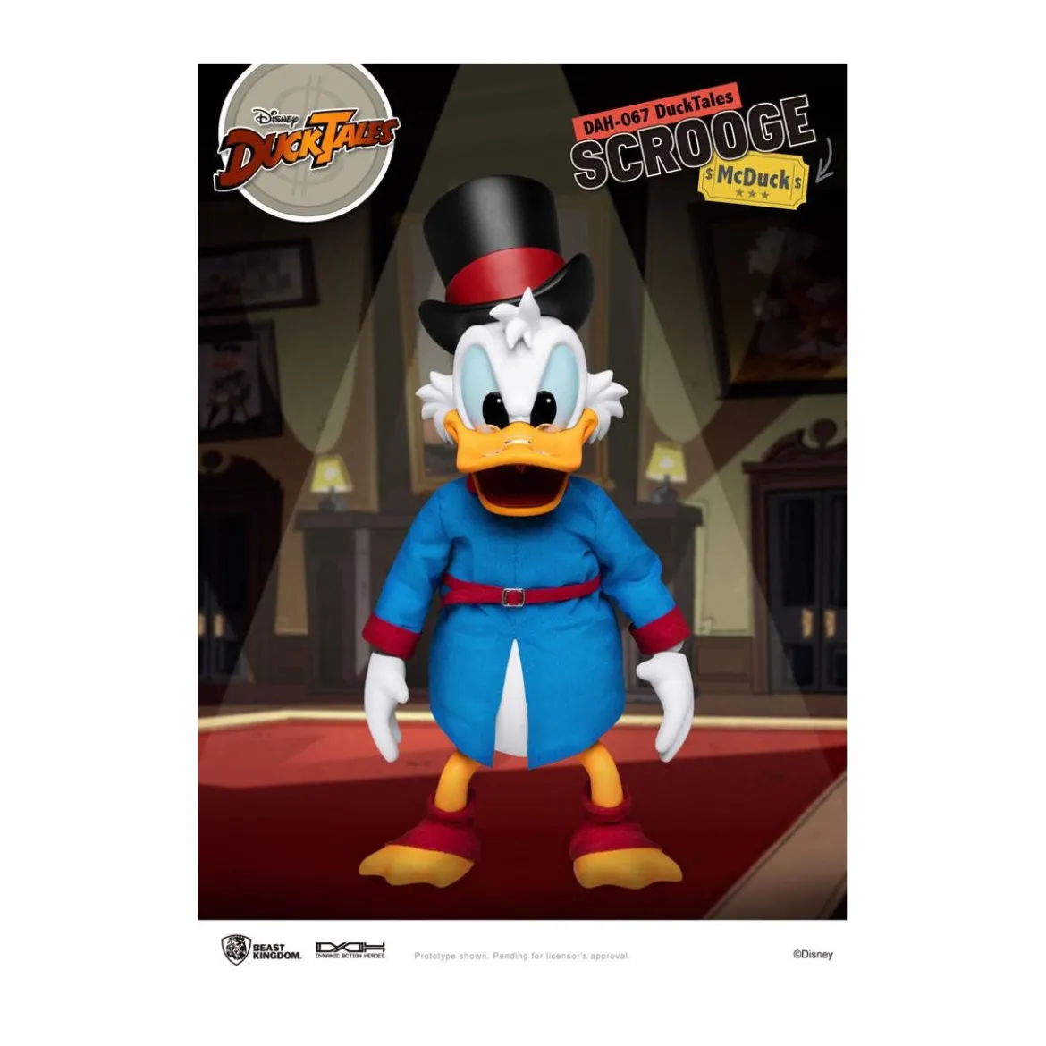 Beast Kingdom Disney Classic Figurine - Scrooge Mc Duck - Picsou - Duck Tales - Dynamic Action Heroes 1/9