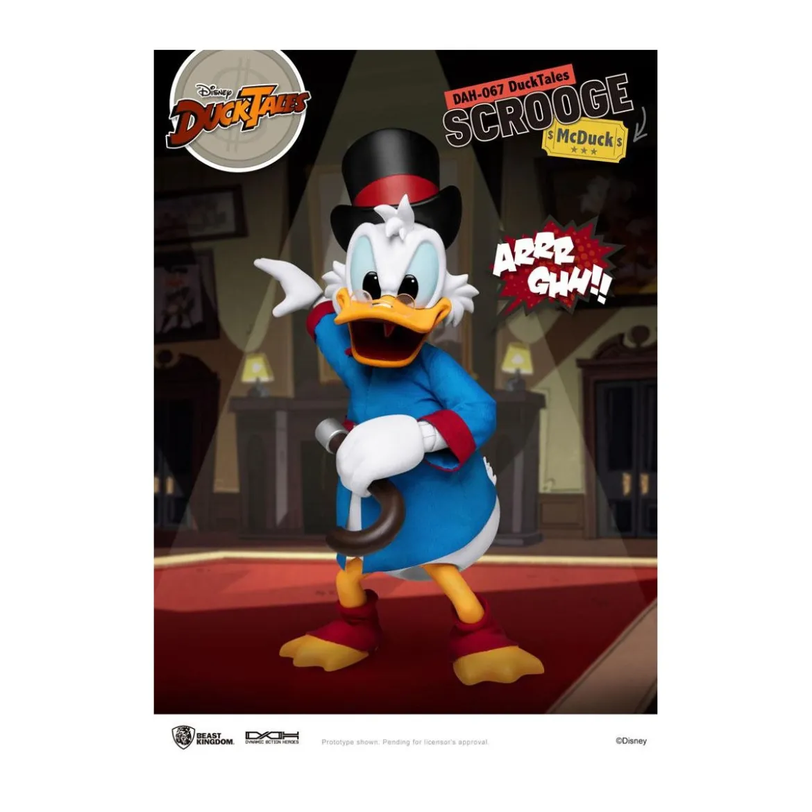 Beast Kingdom Disney Classic Figurine - Scrooge Mc Duck - Picsou - Duck Tales - Dynamic Action Heroes 1/9