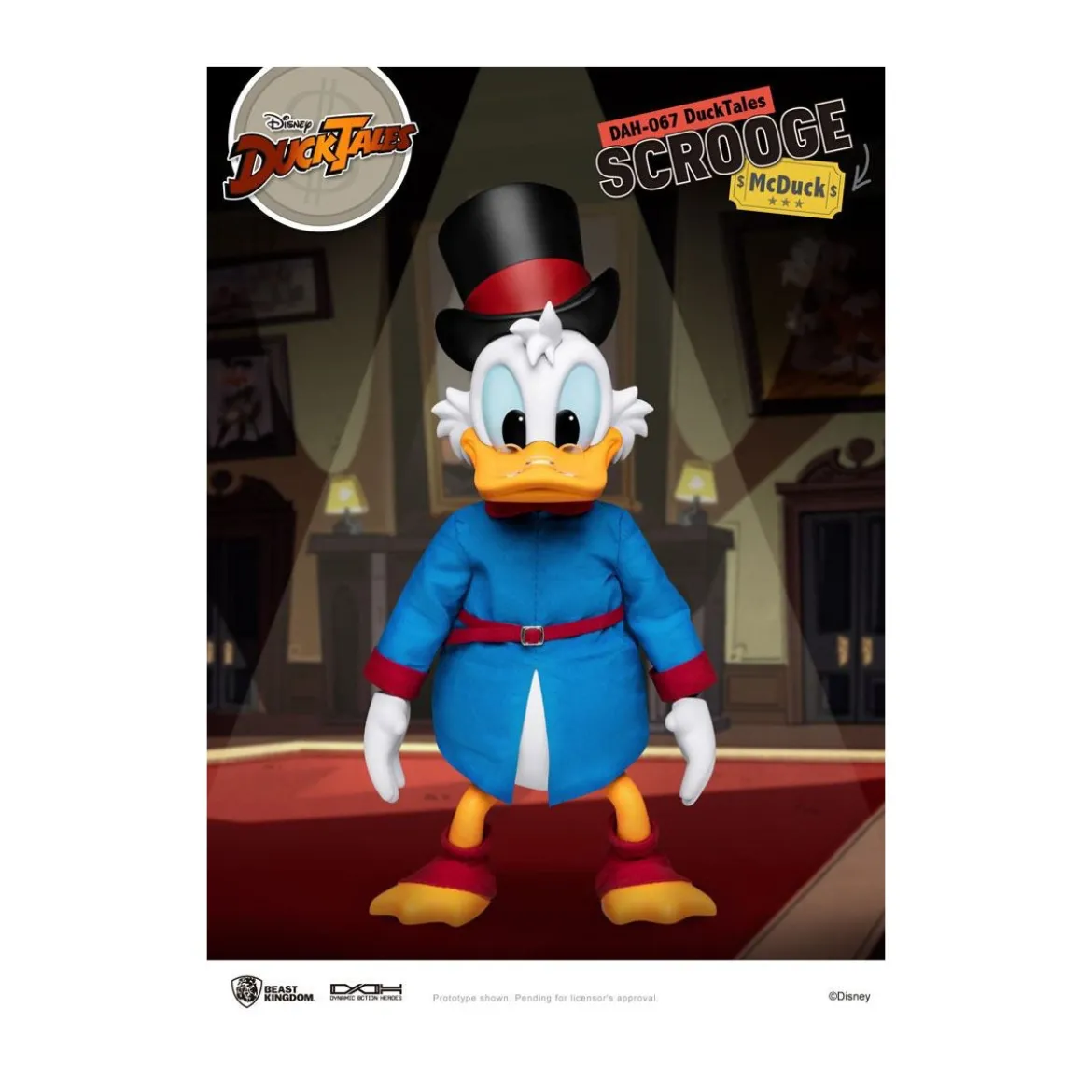 Beast Kingdom Disney Classic Figurine - Scrooge Mc Duck - Picsou - Duck Tales - Dynamic Action Heroes 1/9