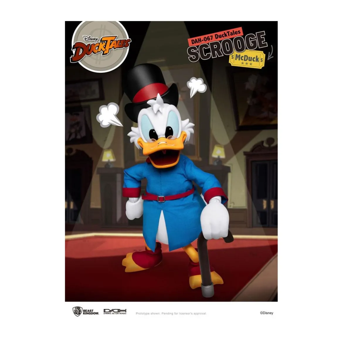 Beast Kingdom Disney Classic Figurine - Scrooge Mc Duck - Picsou - Duck Tales - Dynamic Action Heroes 1/9