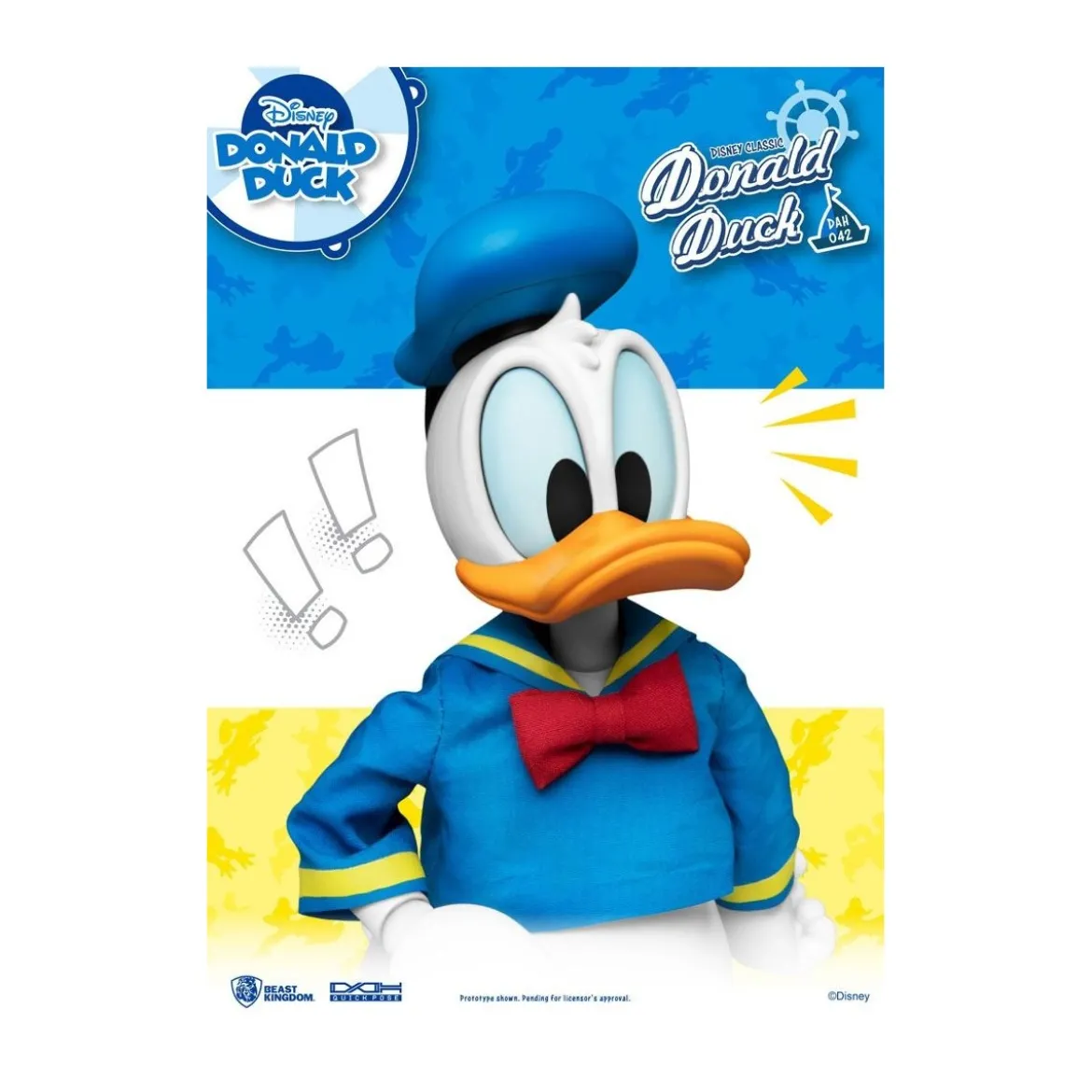 Beast Kingdom Disney Classic Figurine - Donald Duck Classic Version - Dynamic Action Heroes 1/9