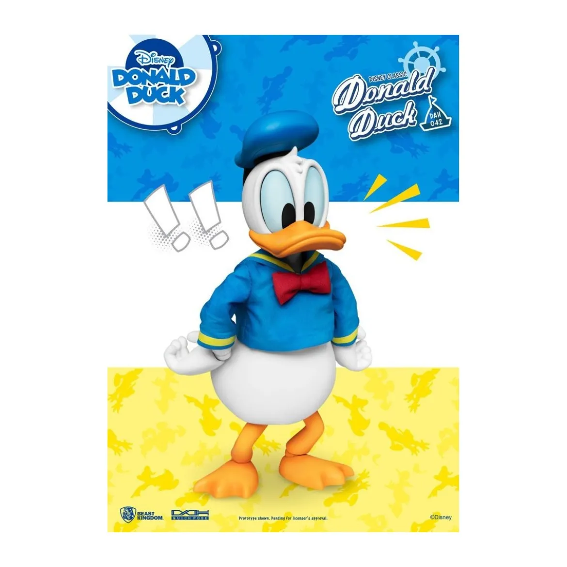 Beast Kingdom Disney Classic Figurine - Donald Duck Classic Version - Dynamic Action Heroes 1/9
