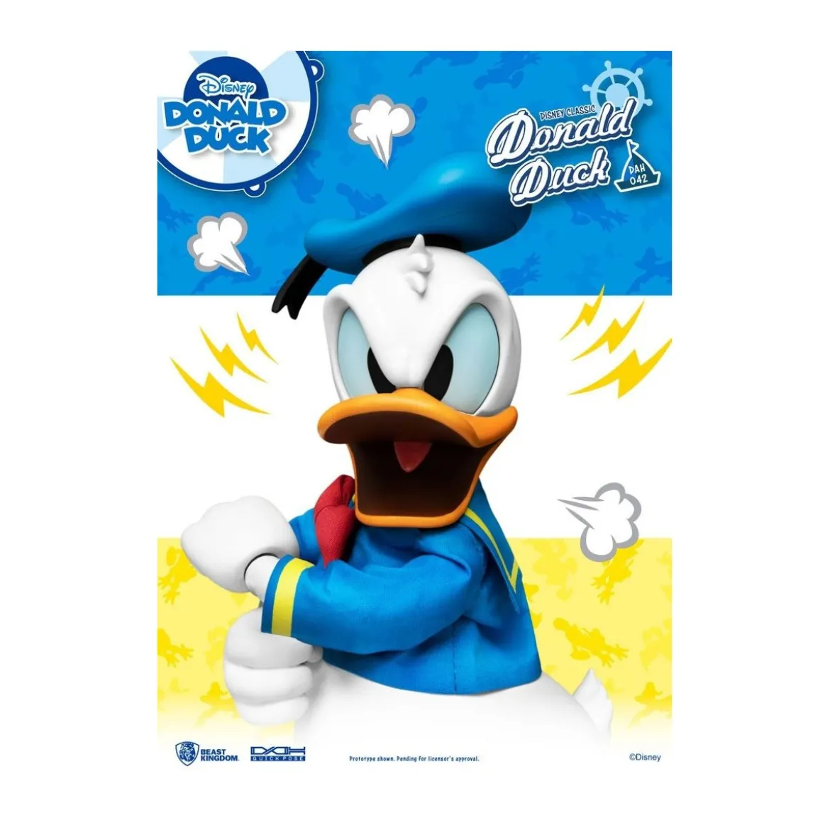 Beast Kingdom Disney Classic Figurine - Donald Duck Classic Version - Dynamic Action Heroes 1/9