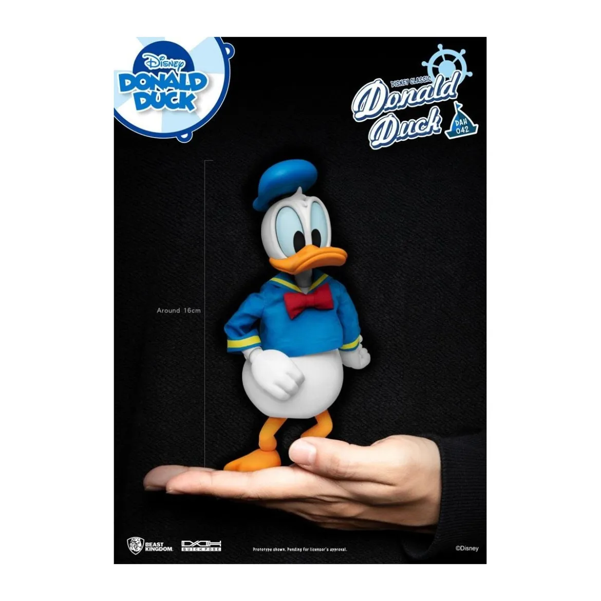Beast Kingdom Disney Classic Figurine - Donald Duck Classic Version - Dynamic Action Heroes 1/9