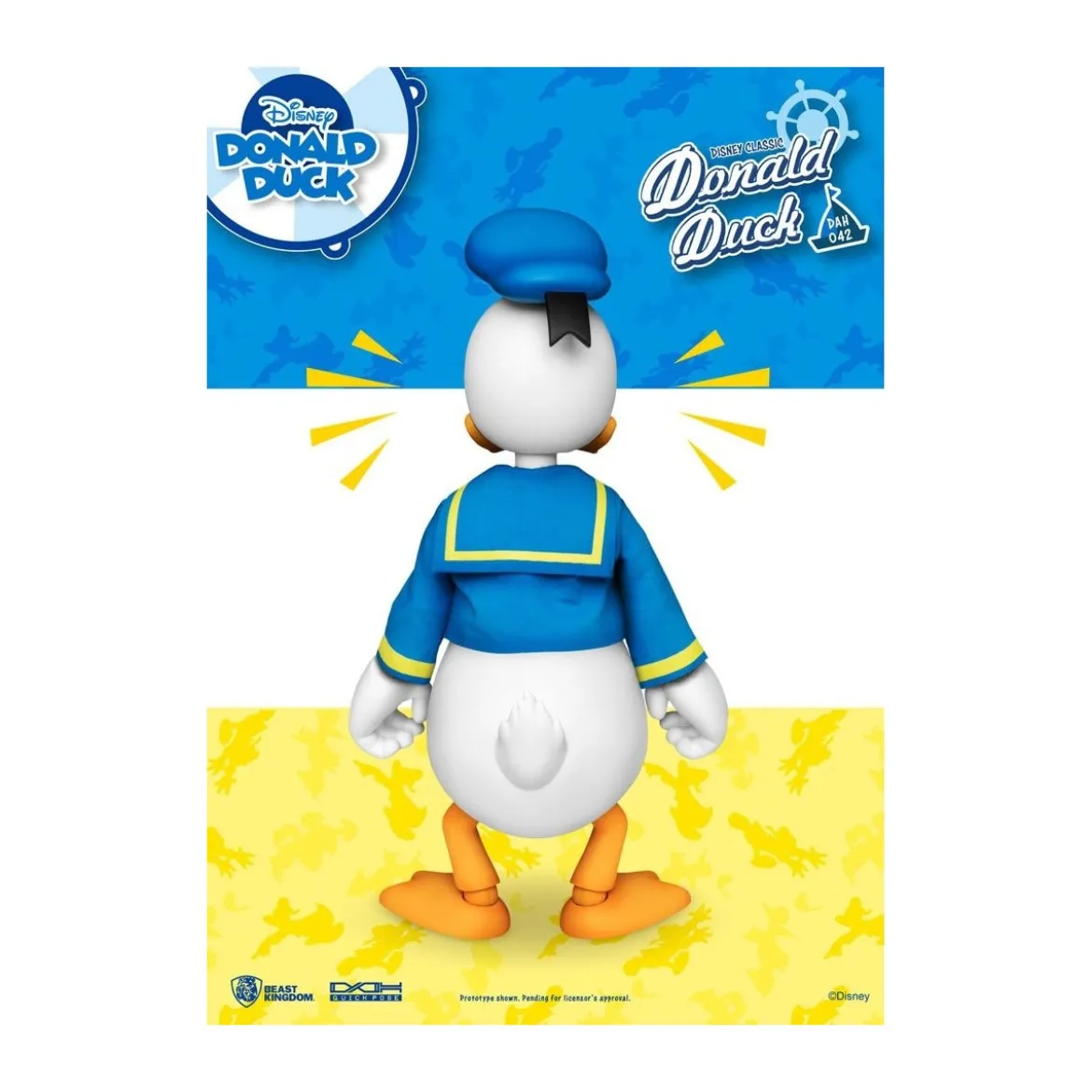 Beast Kingdom Disney Classic Figurine - Donald Duck Classic Version - Dynamic Action Heroes 1/9