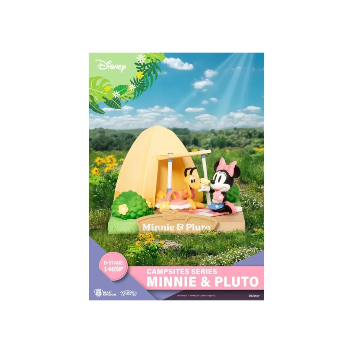 Beast Kingdom Disney - D-Stage PVC Diorama Campsite Series - Minnie & Pluto Special Edition