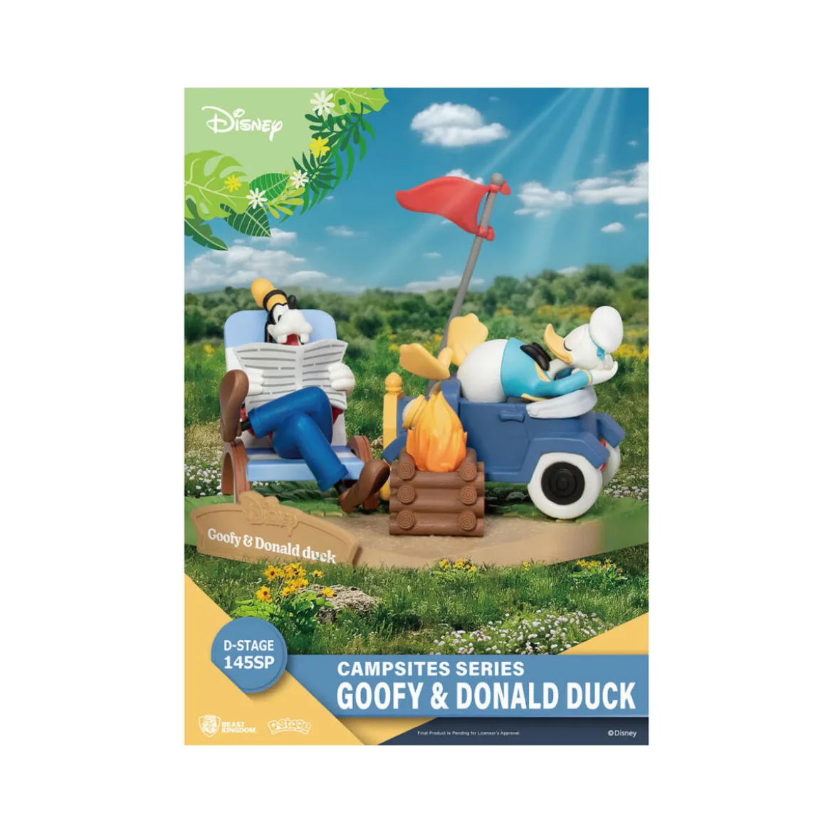Beast Kingdom Disney - D-Stage PVC Diorama Campsite Series - Goofy & Donald Duck Special Edition