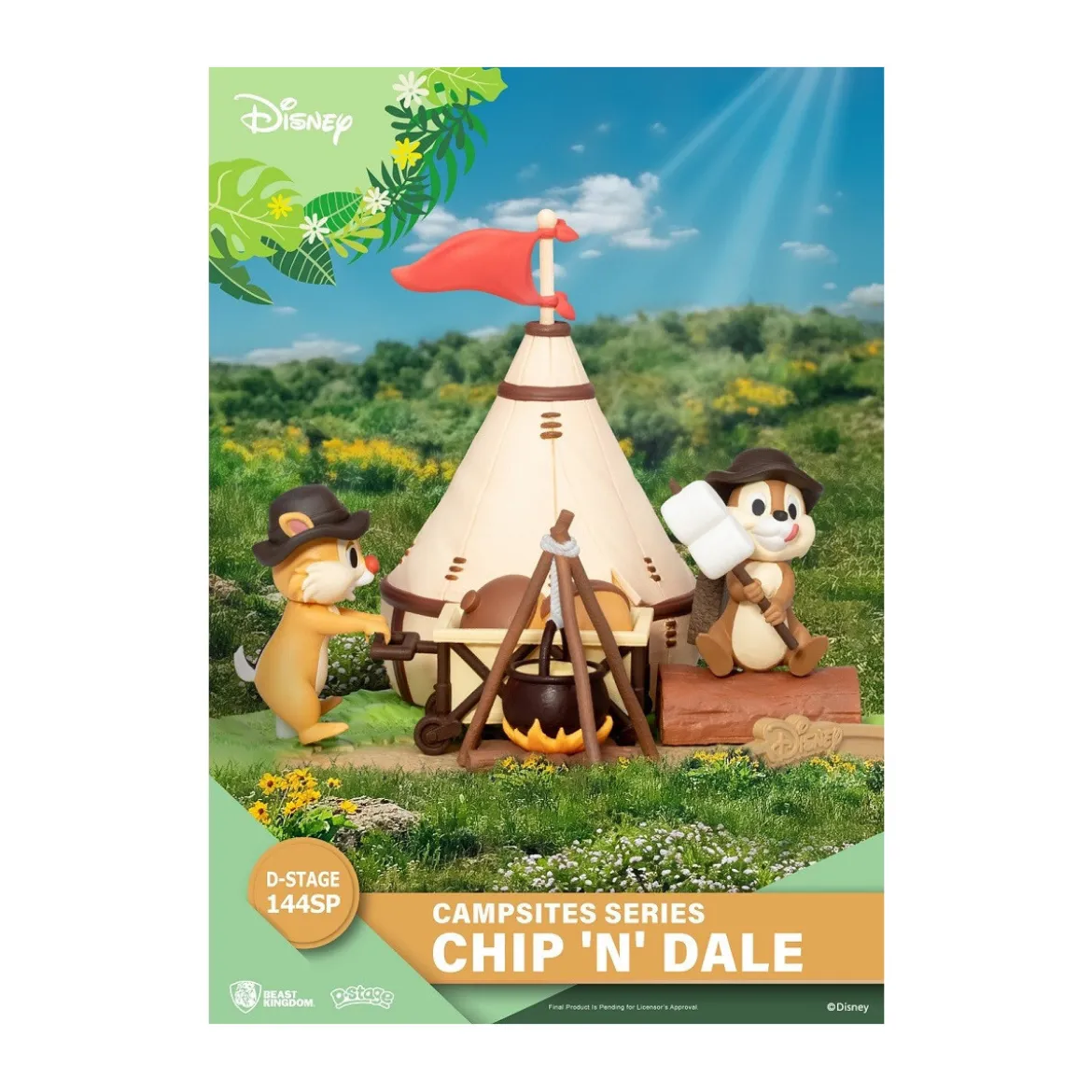Beast Kingdom Disney - D-Stage PVC Diorama Campsite Series - Chip 'n' Dale Special Edition