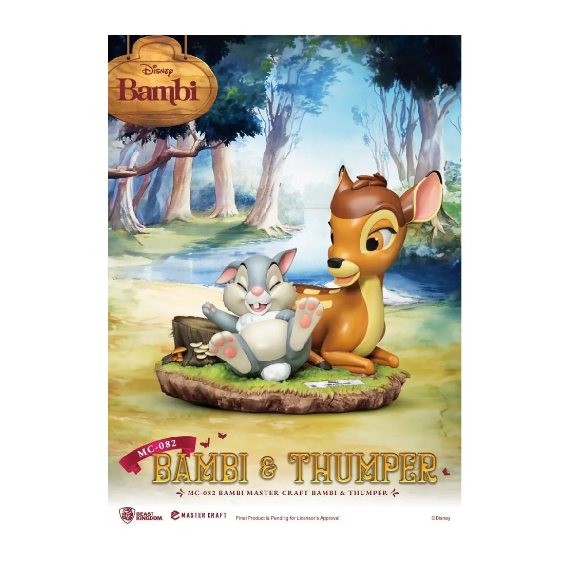 Beast Kingdom Disney - Master Craft Bambi & Panpan - Thumper