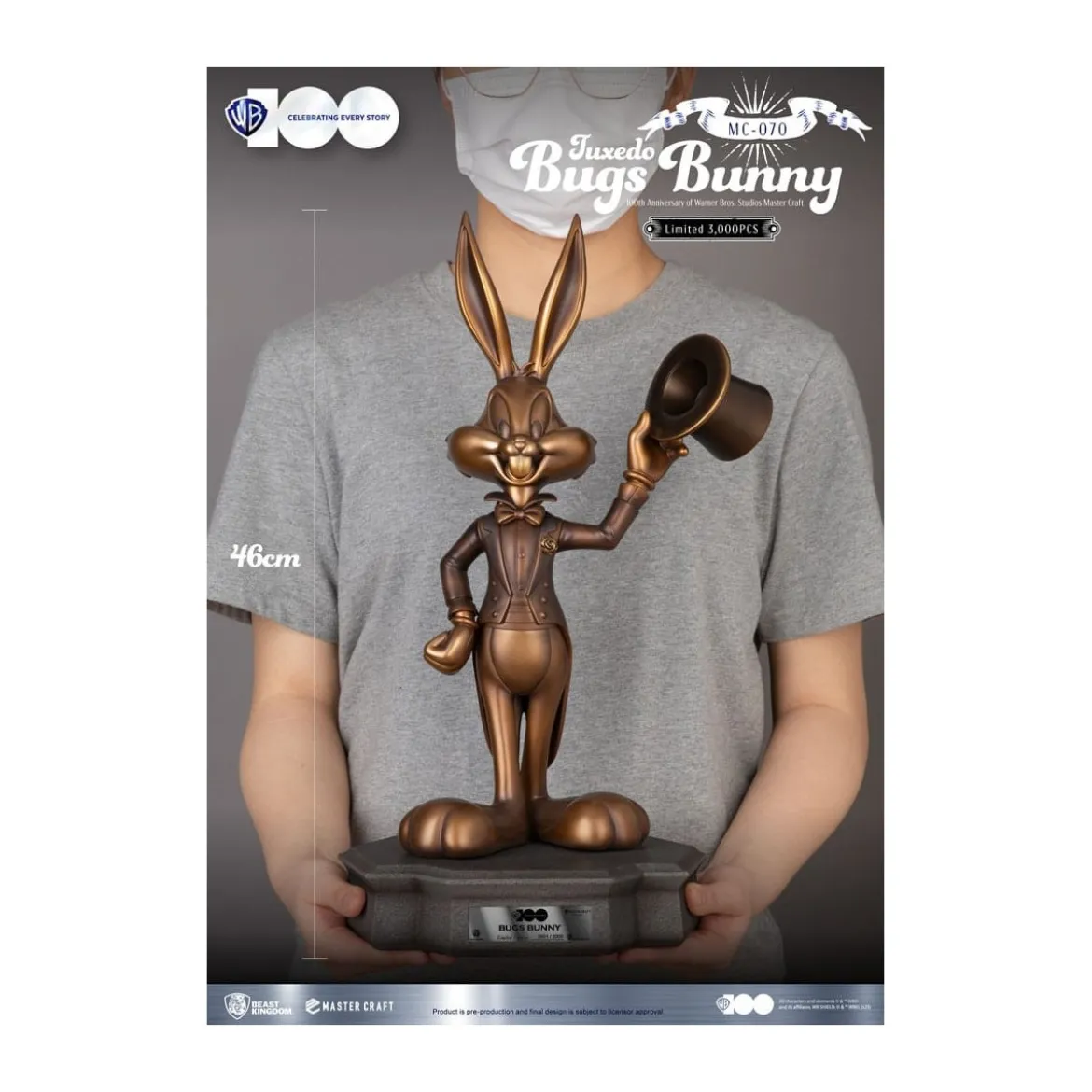 Beast Kingdom Disney - Master Craft - Tuxedo Bugs Bunny - Looney Tunes 100th anniversary of Warner Bros. Studios