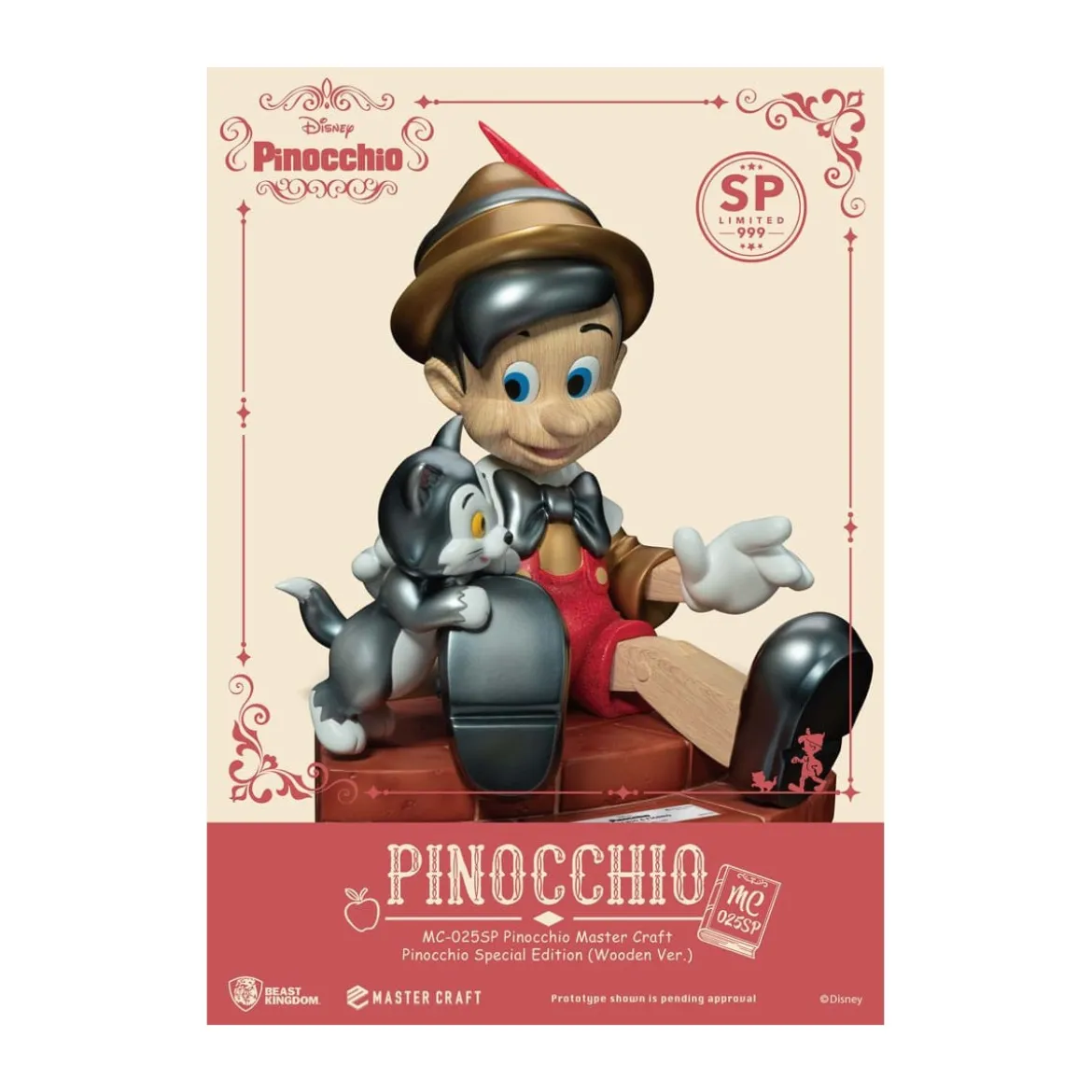 Beast Kingdom Disney - Master Craft Pinocchio Wooden Ver. Special Edition