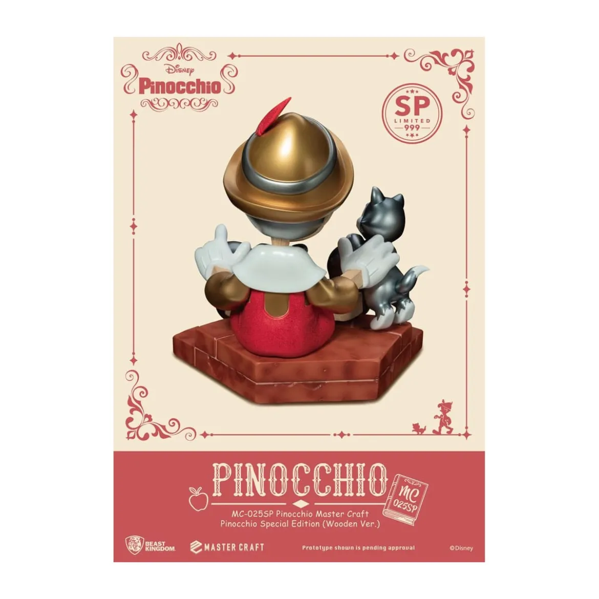 Beast Kingdom Disney - Master Craft Pinocchio Wooden Ver. Special Edition